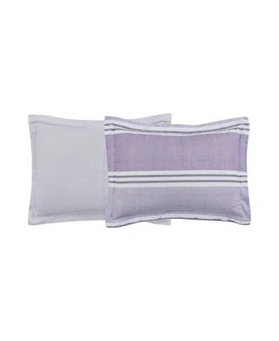 Sunham Aiden Striped 8-pc. Comforter Sets, Exclusively At Macy's In Lavender