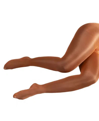 Lechery Women's Lustrous Silky Shiny 20 Denier Tights In Orange