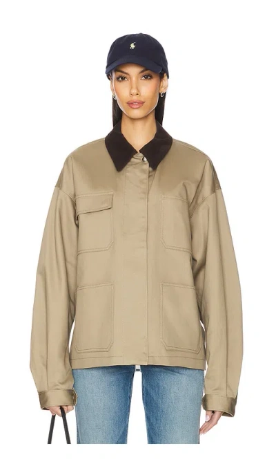 Grlfrnd Chore Coat In Brown