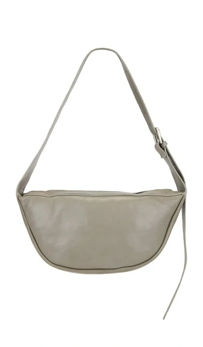 St Agni Adjustable Crescent Bag In Grey
