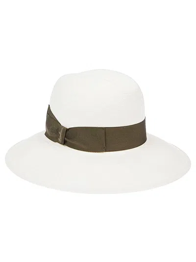 Borsalino Claudette Panama Hat In Green