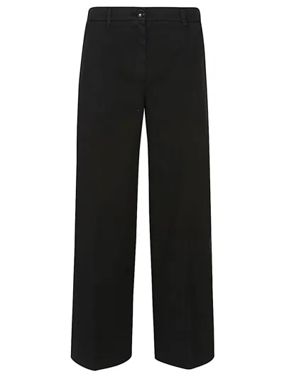 I Love My Pants Coco Cotton Trousers In Black