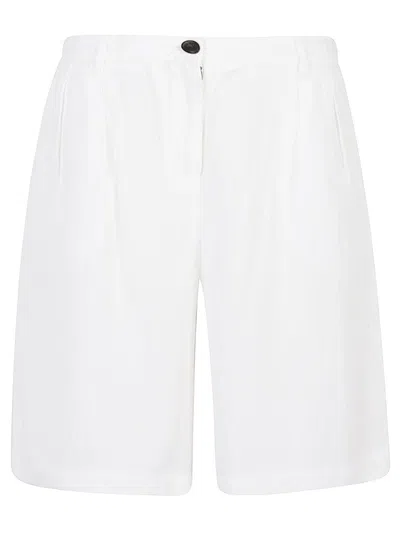 I Love My Pants Ines Linen Blend Shorts In White