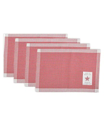 Tableau Cuties Star Placemats, Set Of 4 In Red