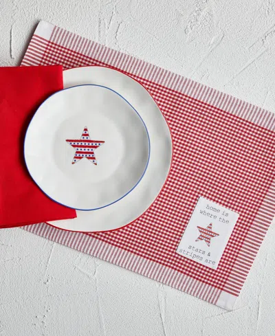 Tableau Cuties Star Placemats, Set Of 4 In Red