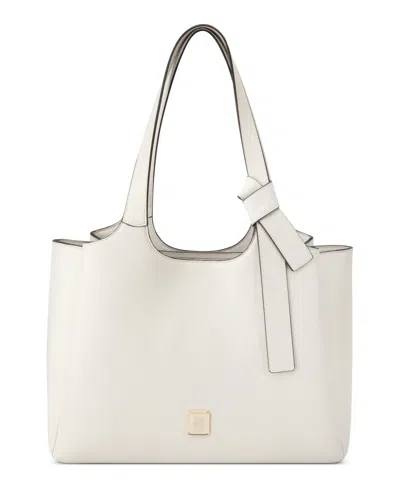 Nine West Lyra Large Laptop Tote Bag In Milk