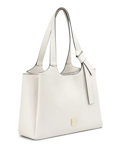 Nine West Lyra Large Laptop Tote Bag In Milk