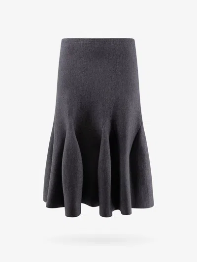 Alaïa Womens Noir Alaia A-line Cashmere And Wool-blend Midi Skirt