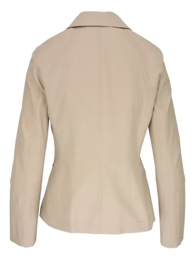 Lafayette 148 Button-down Blazer In Neutral