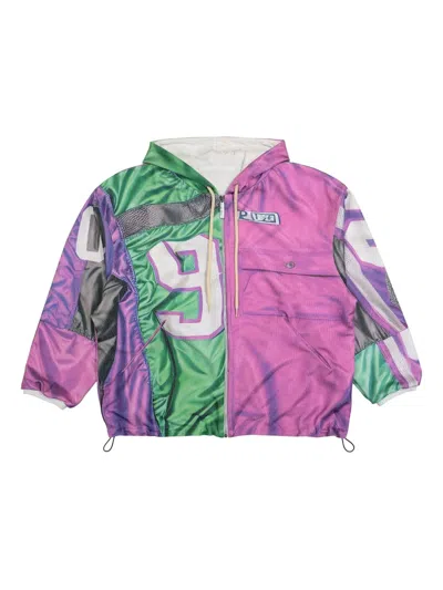 拼贴设计连帽衫