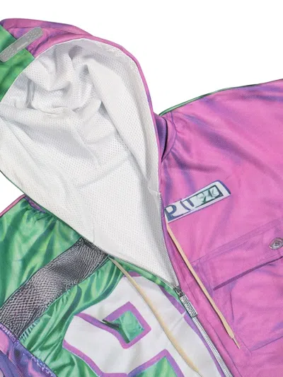 拼贴设计连帽衫