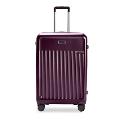 Briggs & Riley Sympatico 3.0 Medium Expandable Spinner Suitcase In Plum