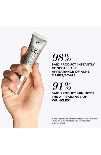 It Cosmetics Cc+ Color Correcting Full Coverage Cream Spf 50+ In Deep Cool