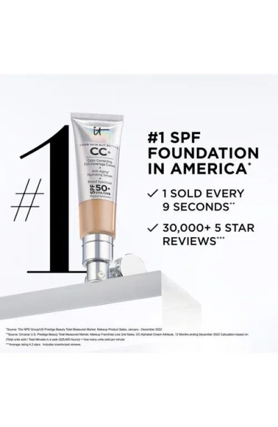 It Cosmetics Cc+ Color Correcting Full Coverage Cream Spf 50+ In Tan Cool