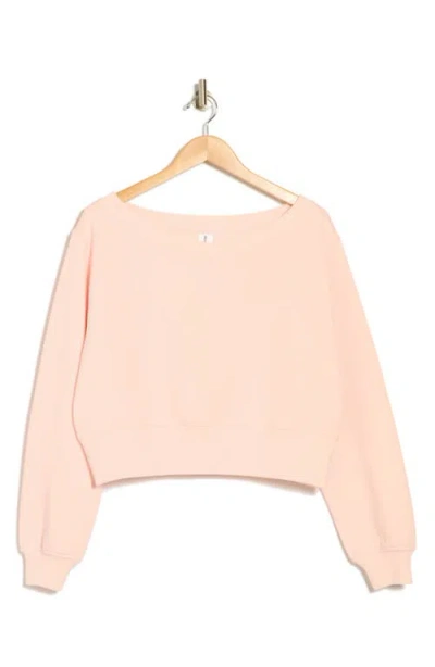Abound V-neck Crop Sweatshirt In Pink Balm