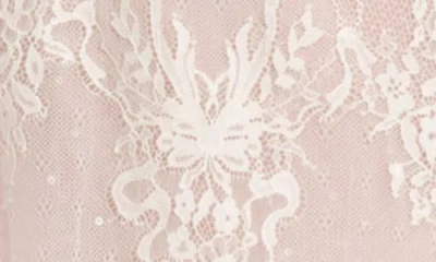 Rya Collection Giselle Lace & Chiffon Gown In Blush