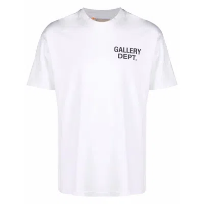 Gallery Dept. Gallery Dept Mens White French Branded-print Cotton-jersey T-shirt
