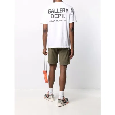 Gallery Dept. Gallery Dept Mens White French Branded-print Cotton-jersey T-shirt