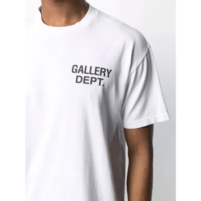 Gallery Dept. Gallery Dept Mens White French Branded-print Cotton-jersey T-shirt
