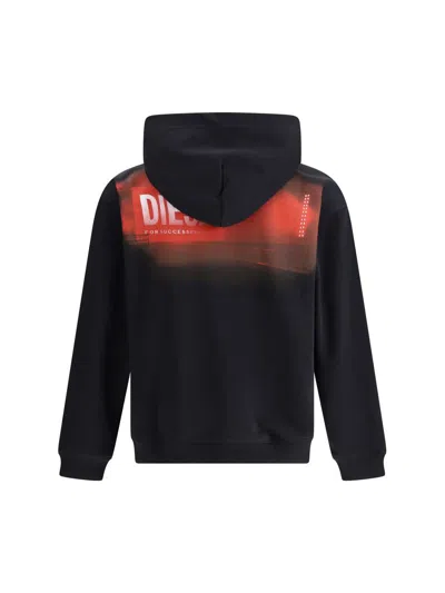 Diesel S-boxt-hood-r11 Hoodie In Black