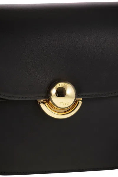 Furla Sfera Small Crossbody Round Bag In Black