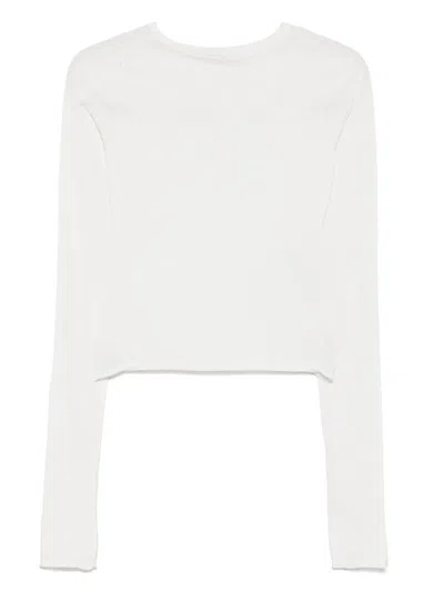 Our Legacy Crew-neck Top In Bone Tech Cotton
