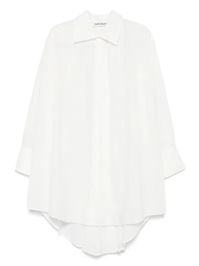 Our Legacy Gale Dress Clothing In White Voile