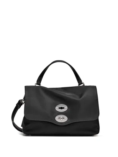 Zanellato Navy Blue Baby Postina Satchel In Black