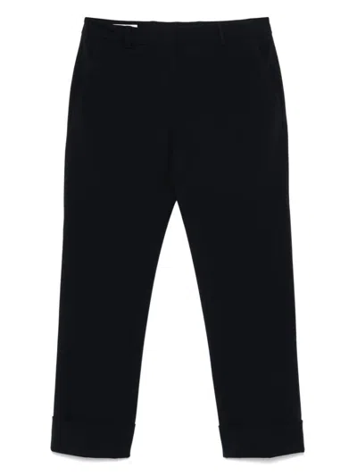 Incotex Tapered Wool Blend Trousers In Blue