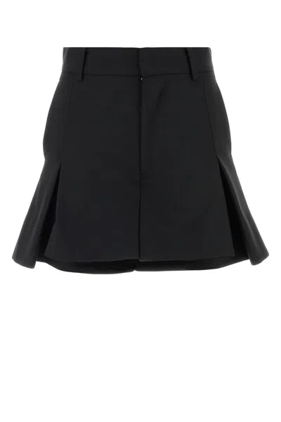 Sacai Suiting Shorts In Black