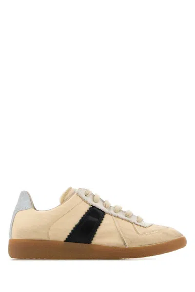 Maison Margiela Multicolor Fabric Replica Sneakers In Blackvintageyellowvintage