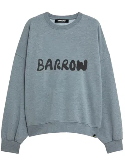 Barrow Knit Crew Neck Sweatshirt In Grey
