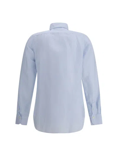 Finamore 1925 Zante Shirt In Blue