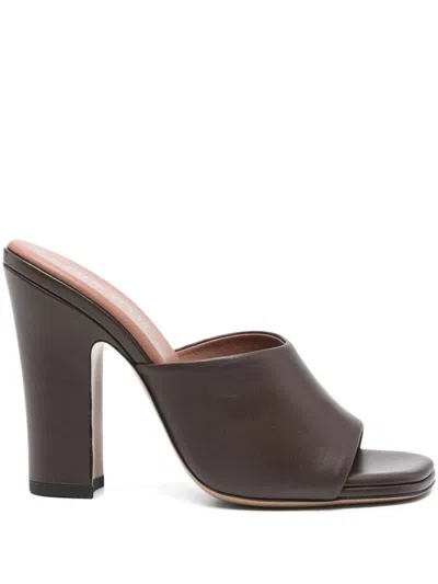 Paris Texas 100mm Ava Mules In Black