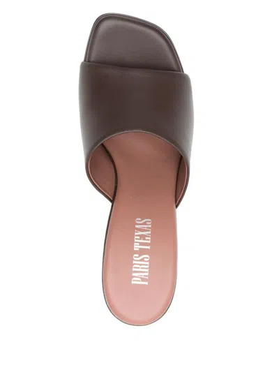 Paris Texas 100mm Ava Mules In Black