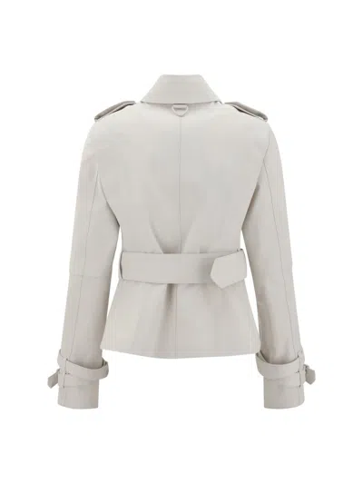 Burberry Women Cotton Jacket In Beige
