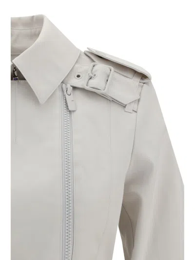 Burberry Women Cotton Jacket In Beige