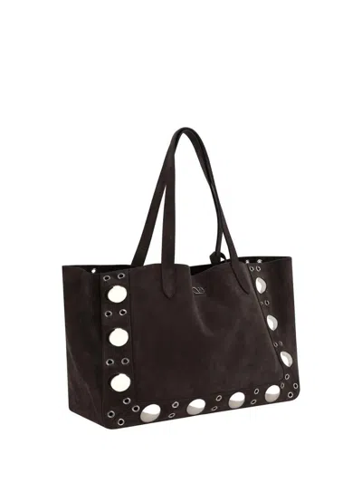 Valentino Large Tote Nellcote In Brown