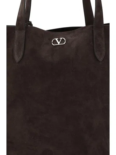 Valentino Large Tote Nellcote In Brown
