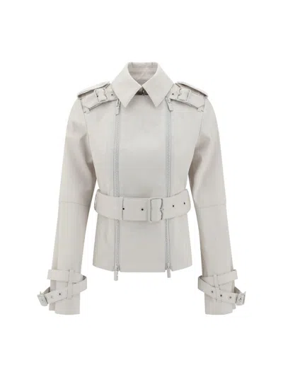 Burberry Women Cotton Jacket In Beige