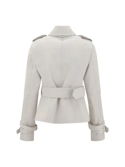 Burberry Women Cotton Jacket In Beige