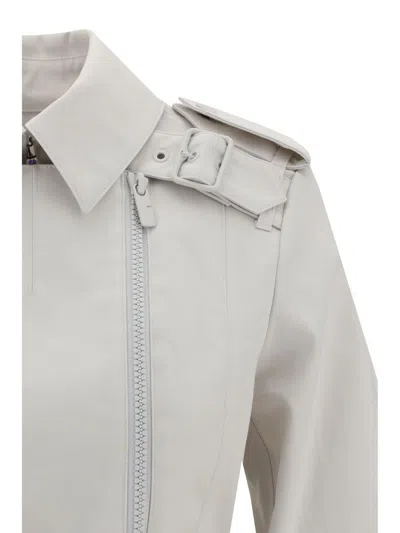 Burberry Women Cotton Jacket In Beige
