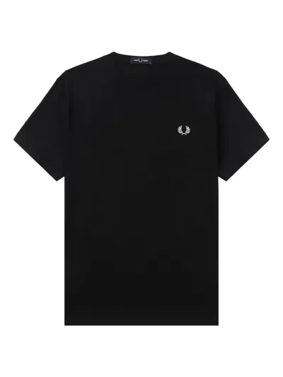 Fred Perry Classic Crew Neck Tee In Black