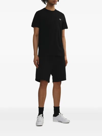 Fred Perry Classic Crew Neck Tee In Black