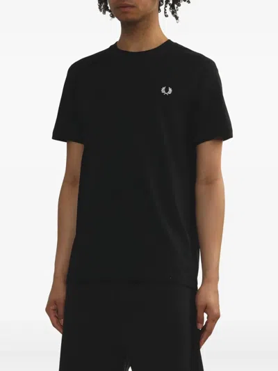 Fred Perry Classic Crew Neck Tee In Black