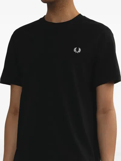 Fred Perry Classic Crew Neck Tee In Black