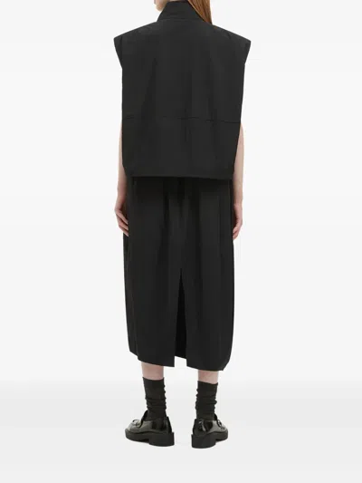 B+ab Asymmetric Zip-front Co-ord Set In Black