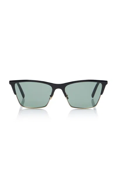 Saint Laurent Square-frame Acetate Sunglasses In Green