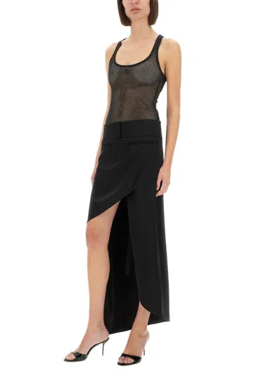 Courrèges Courreges Black Polyester Blend Skirt In Black