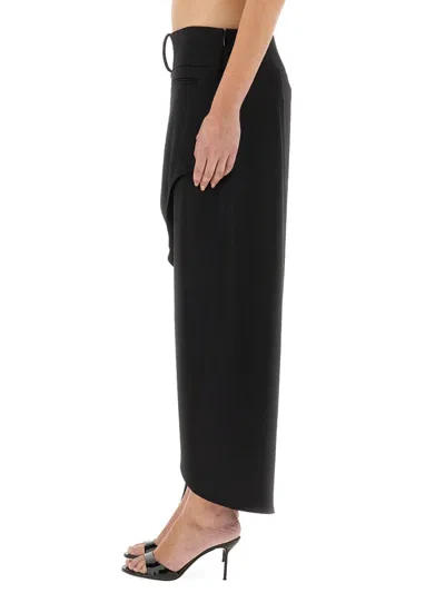 Courrèges Courreges Black Polyester Blend Skirt In Black